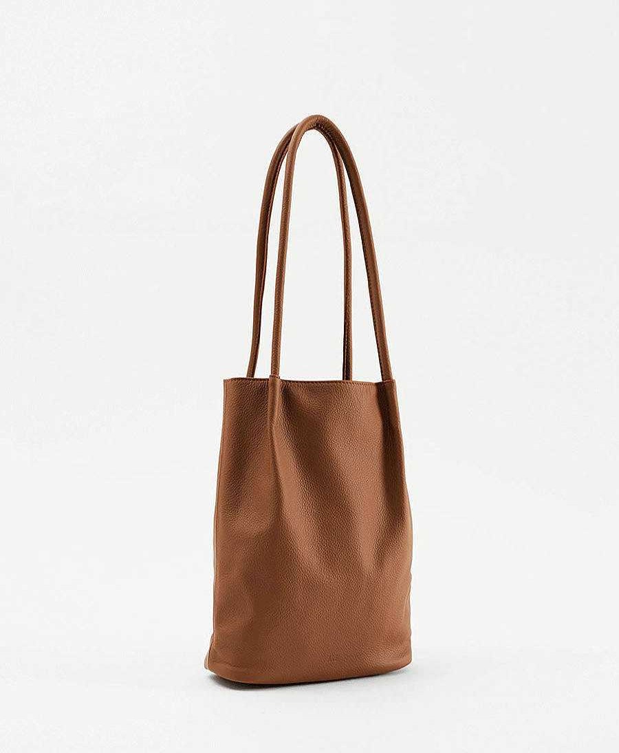 Damen Are Studio Taschen | Schultertasche Frances - Leder, Braun