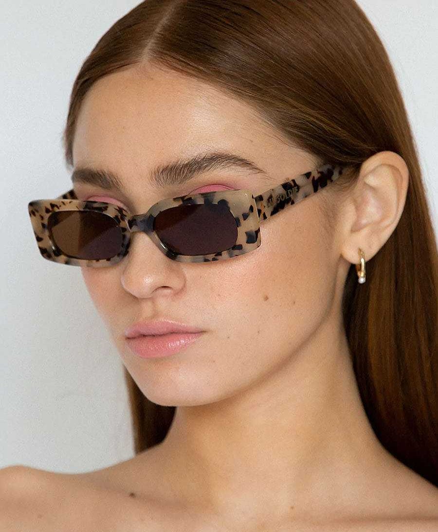 Damen Lu Goldie Sonnenbrillen | Sonnenbrille Salom - Choc Tort