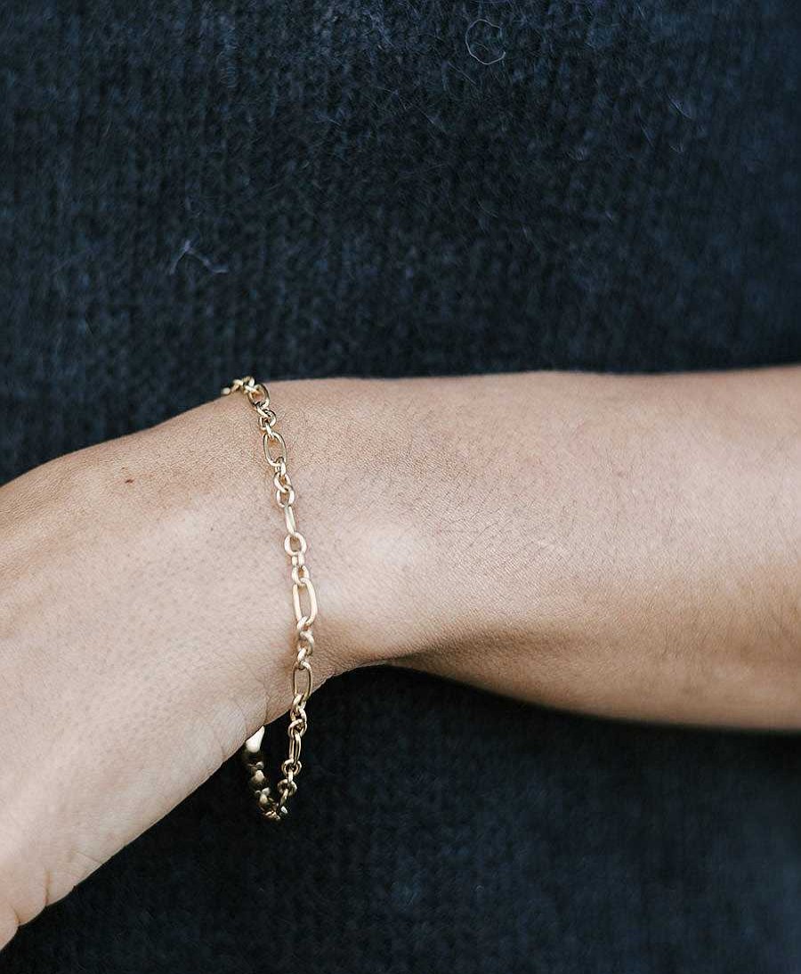 Damen Clomes Bracelet & Armringe | Bracelet / Armband Anker-Figaro - Vermeil