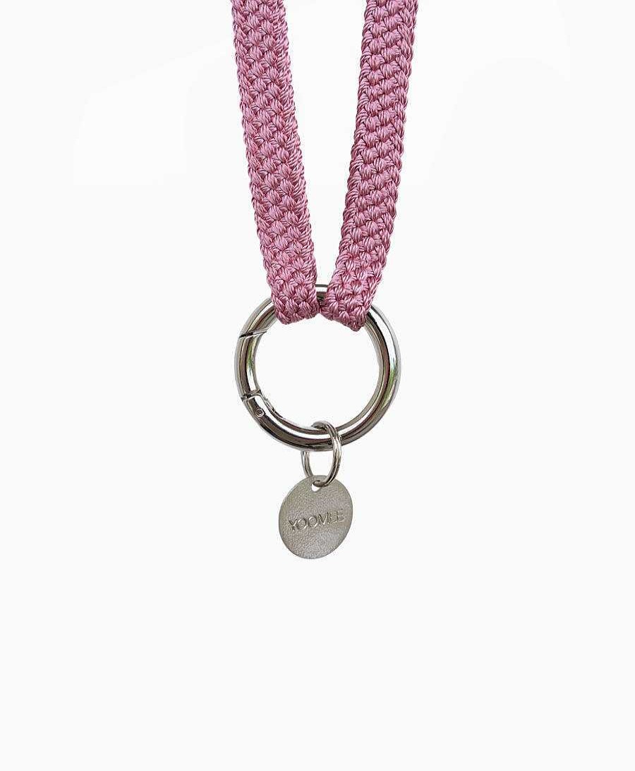 Lifestyle YOOMEE Organisation | Schl Sselband "Fatima" Silbriger Karabiner - Pink