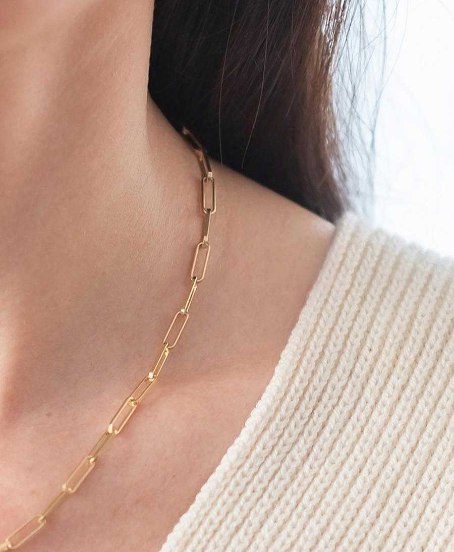 Damen V Design Lab Halsketten | Essentials Chain Necklace - Halskette Vergoldet