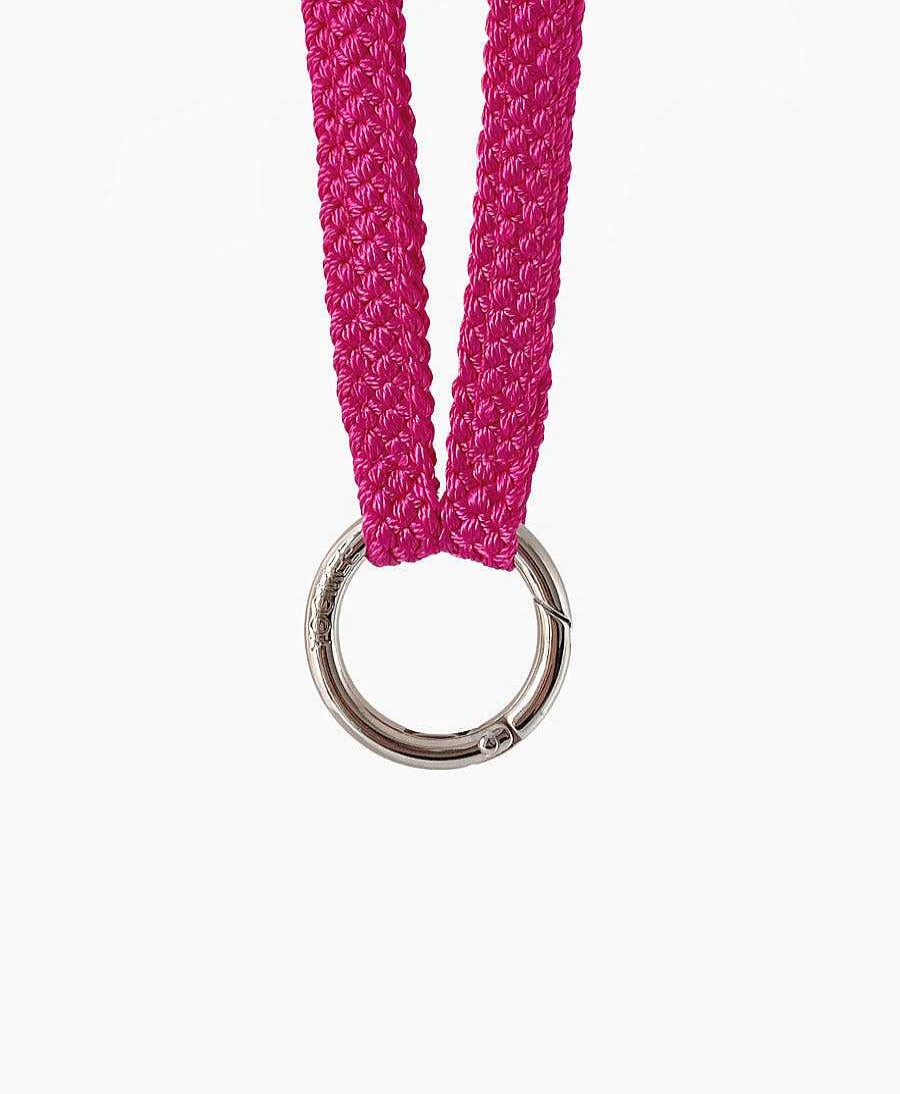 Lifestyle YOOMEE Organisation | Schl Sselband "Fatima" Silbriger Karabiner - Magenta