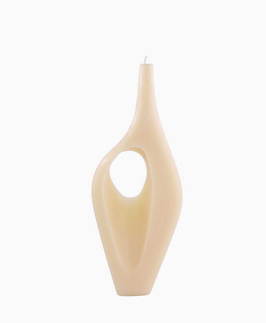 Lifestyle Cerabella Raumdekoration | Skulptur-Kerze Labet 1 - Creme