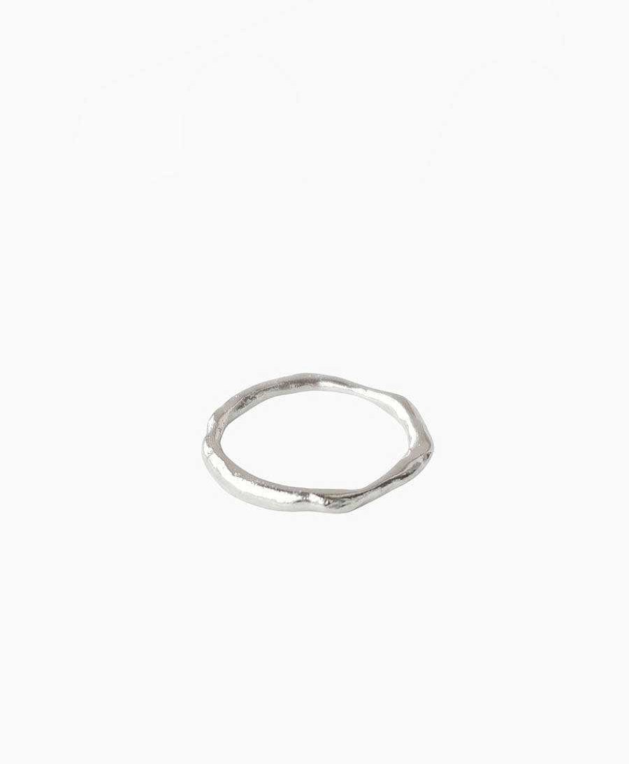 Damen Wild Fawn Fingerringe | Fingerring Silber "Organic Stacking Ring"