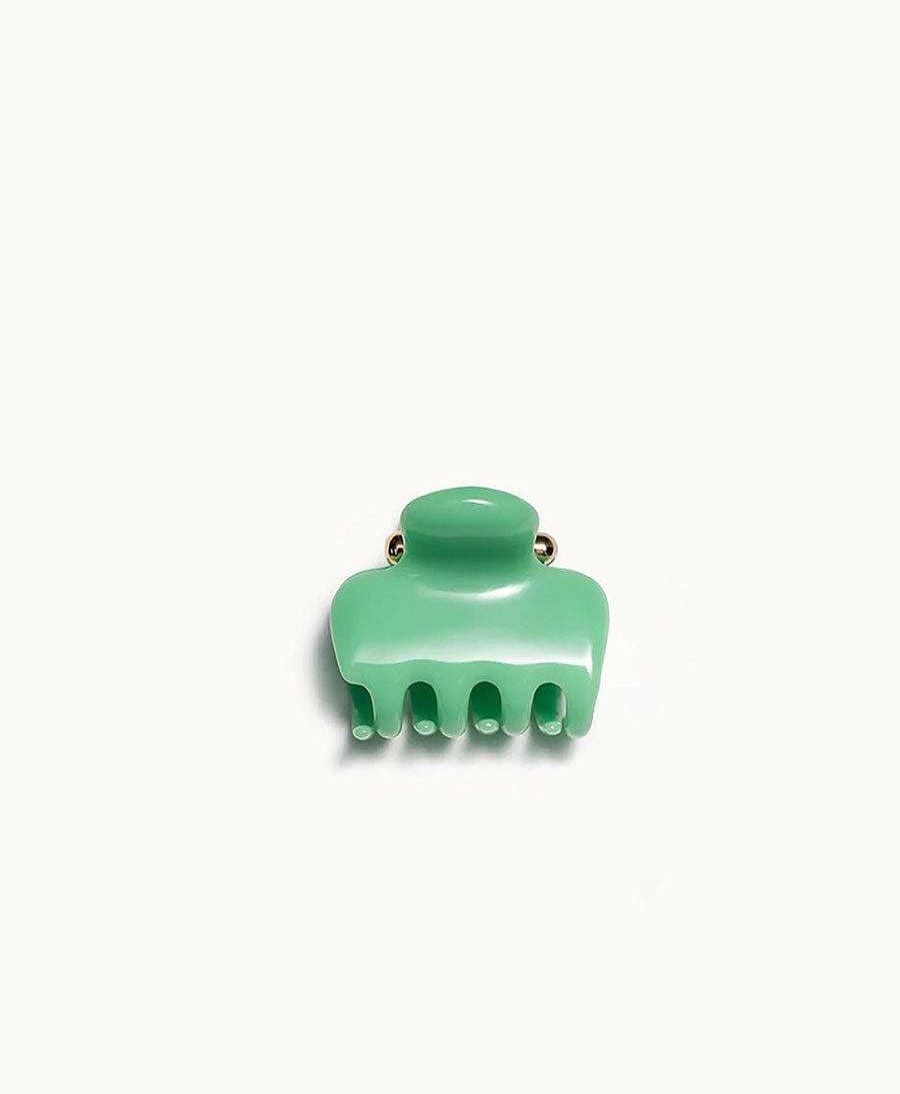 Damen UNDO Haaraccessoires | Kleine Haarklammer - Paris Green Claw Clip