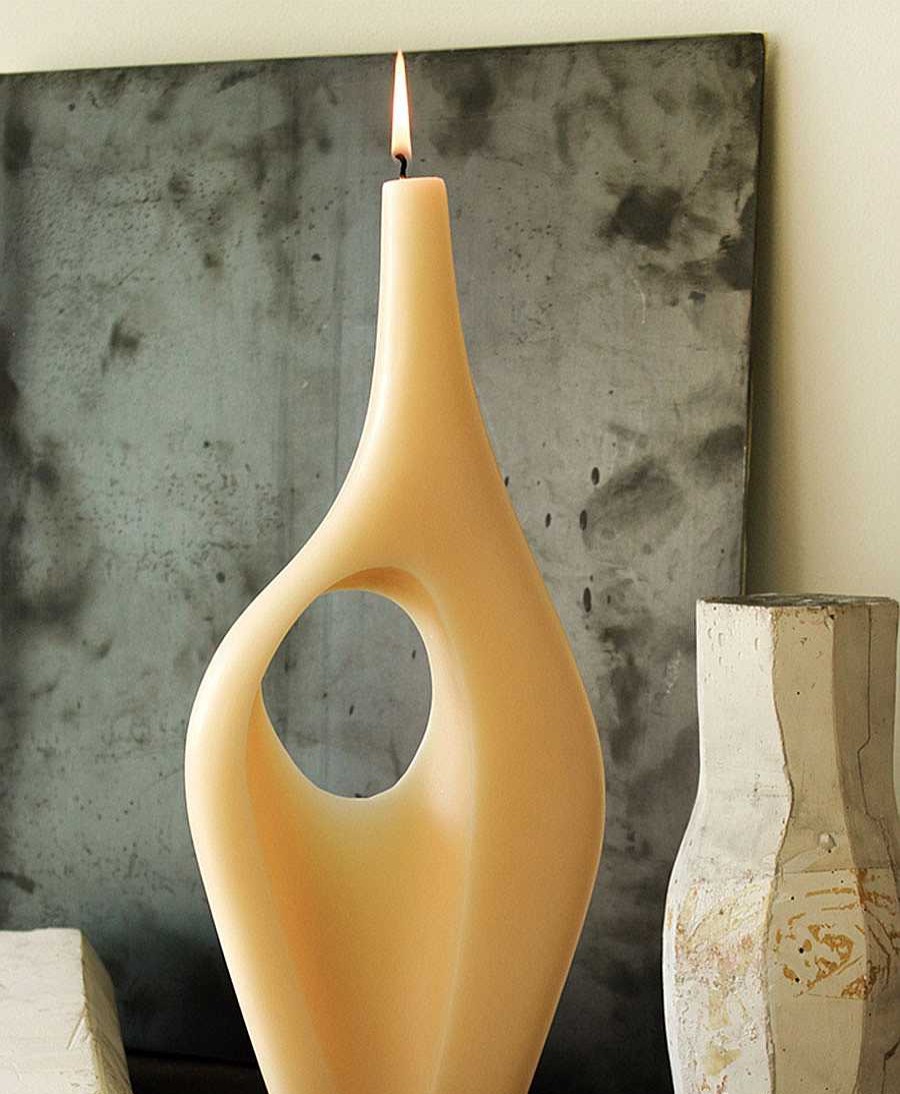 Lifestyle Cerabella Raumdekoration | Skulptur-Kerze Labet 1 - Creme