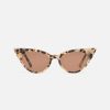 Damen Lu Goldie Sonnenbrillen | Sonnenbrille Brigitte - Choc Tort