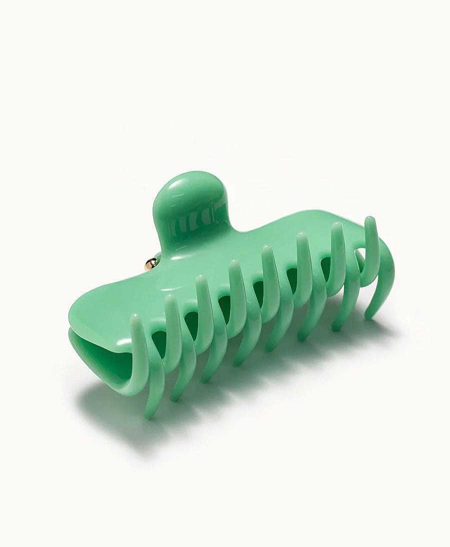 Damen UNDO Haaraccessoires | Grosse Haarklammer - Paris Green Claw Clip