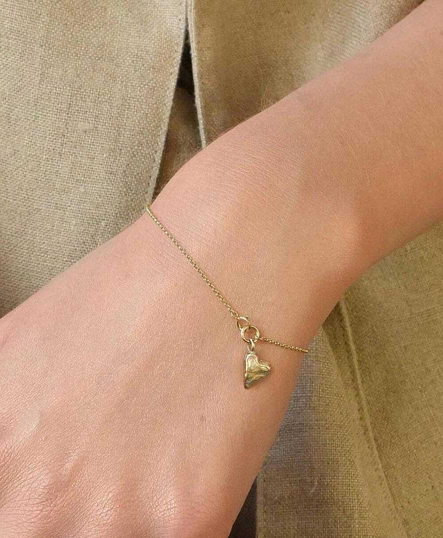 Damen Wild Fawn Bracelet & Armringe | Bracelet Gold "Handformed Heart"