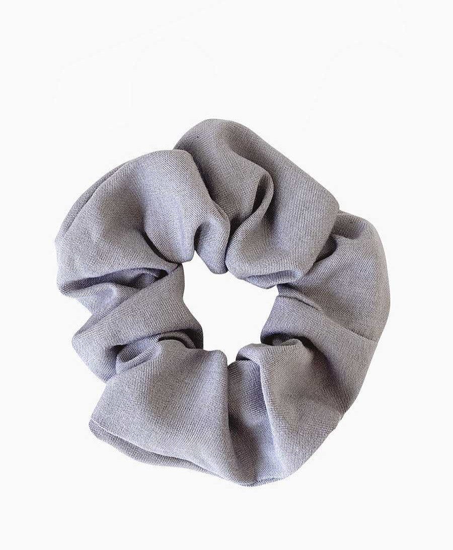 Damen Clomes Haaraccessoires | Grosses Scrunchie Aus Seide / Lyocell - Lila