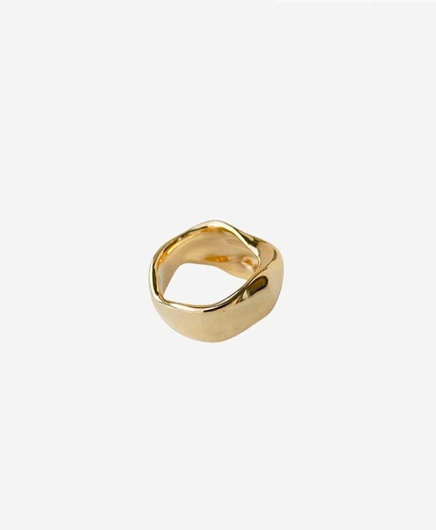 Damen BAIUSHKI Fingerringe | Ring "Moa" Sterling Silber, Vergoldet