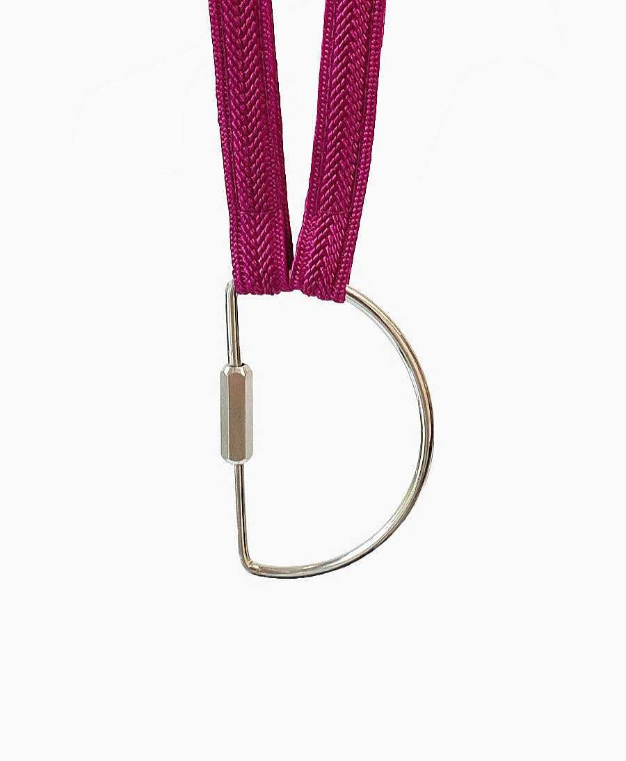 Lifestyle YOOMEE Schl Sselanh Nger | Schl Sselband Halfmoon Silbrig - Fuchsia