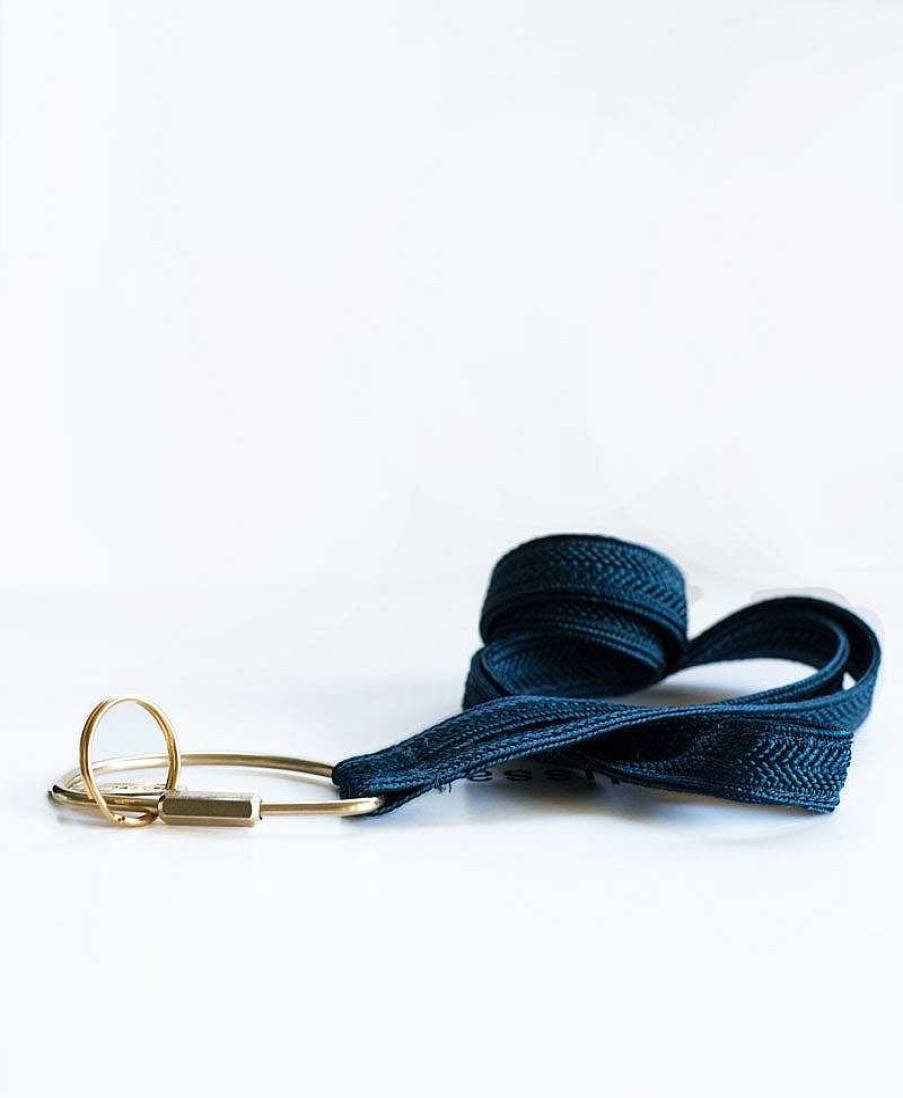 Lifestyle YOOMEE Schl Sselanh Nger | Schl Sselband Halfmoon Messing - Classy Navy