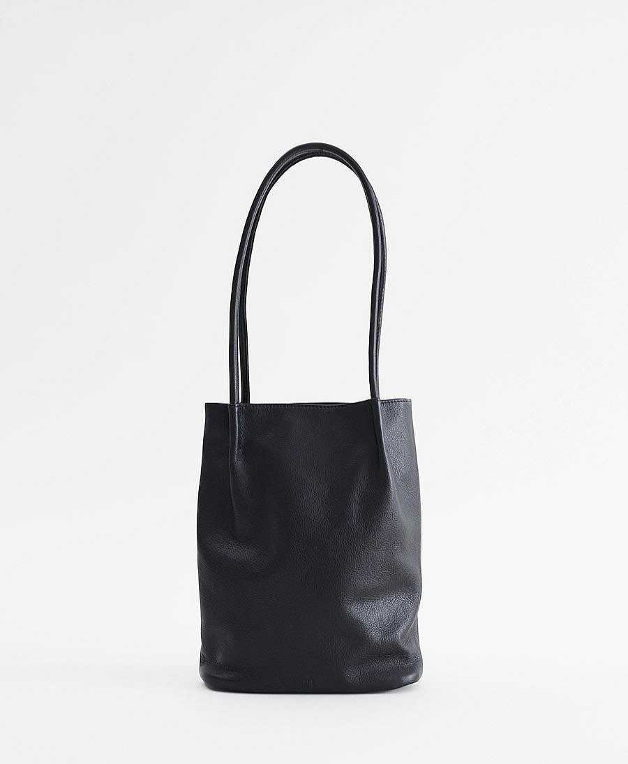 Damen Are Studio Taschen | Schultertasche Frances - Leder, Schwarz