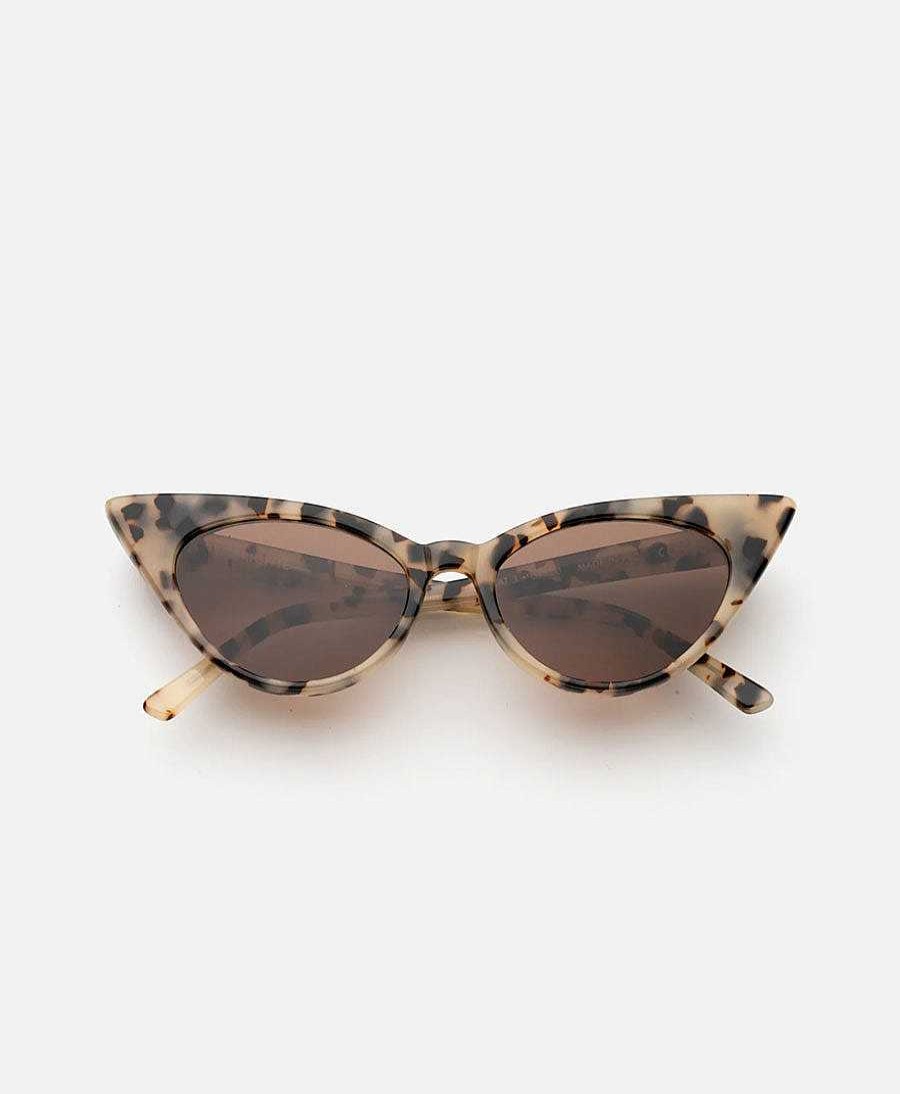 Damen Lu Goldie Sonnenbrillen | Sonnenbrille Brigitte - Choc Tort