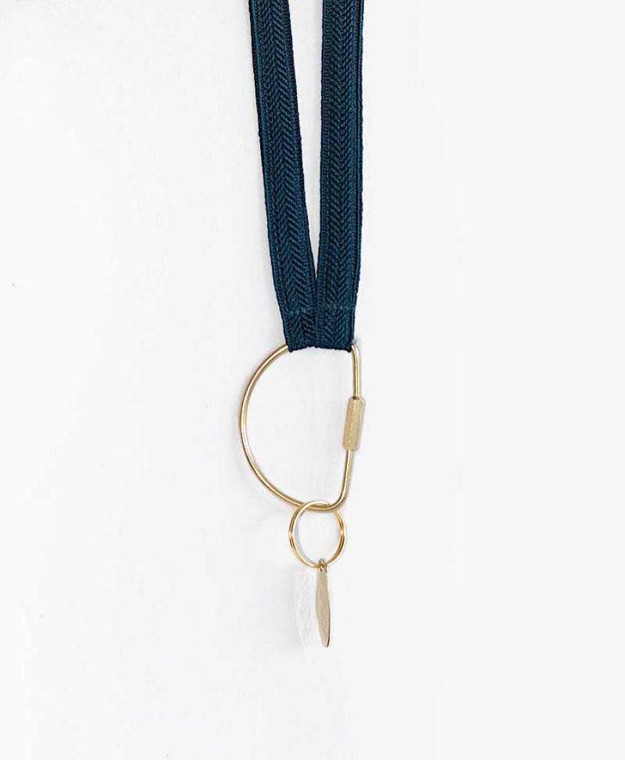 Lifestyle YOOMEE Organisation | Schl Sselband Halfmoon Messing - Classy Navy