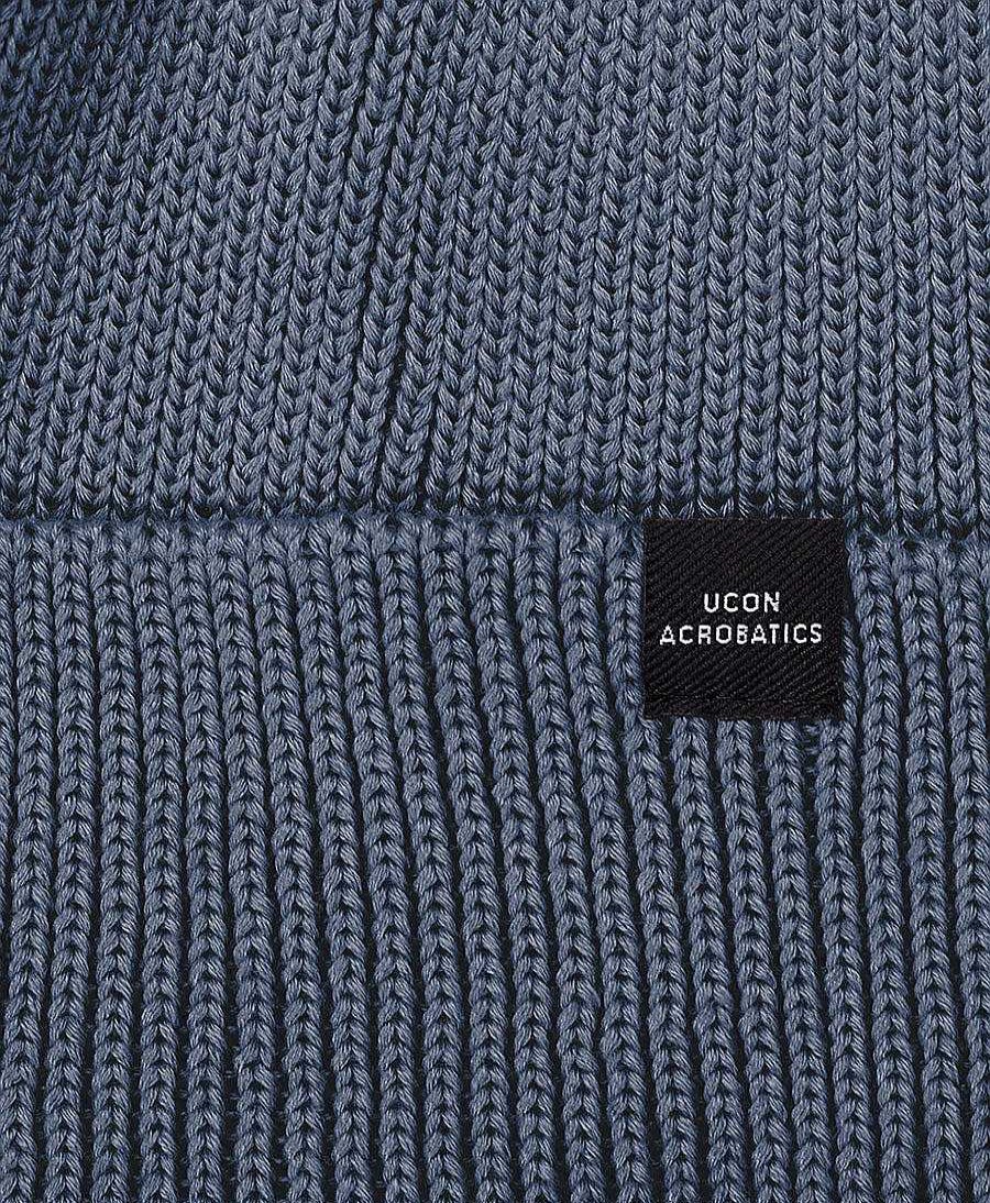 Damen Ucon Acrobatics M Tzen, H Te & Schals | Vegane M Tze "Mika Low Beanie" Steel Blue / Blau