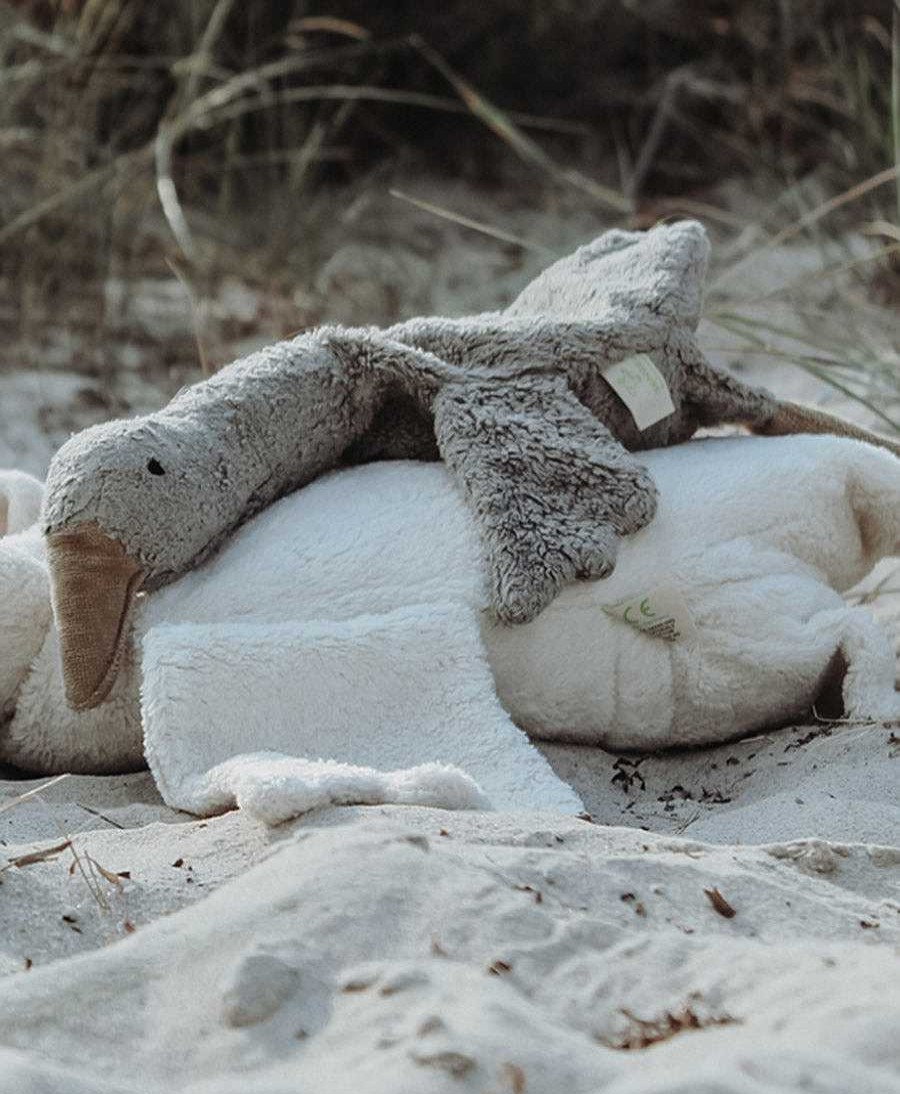 Kinder Senger Naturwelt Spielzeug | Gans (Klein) Kuscheltier & W Rmekissen - Grau