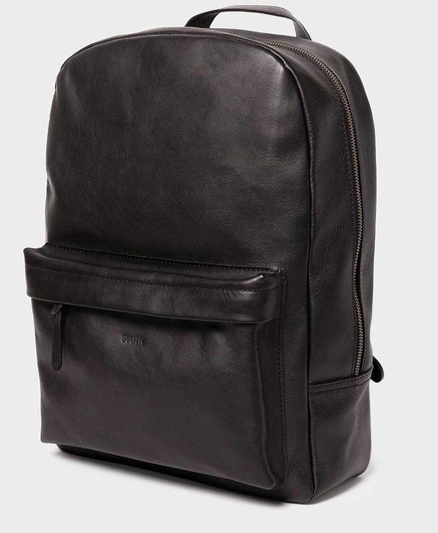 Herren PARK Taschen & Rucks Cke | Lederrucksack - Schwarz