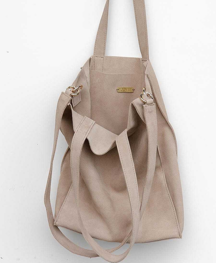 Damen YOOMEE Taschen | Tote / Crossbody Ledertasche Denya - Sand