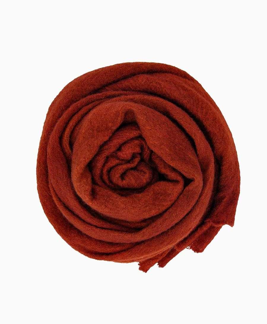 Damen ScarfShop M Tzen, H Te & Schals | Schal Aus Wolle - Wool Cloud - Cayenne