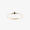 Damen Trois Petits Points Fingerringe | Gelbgold Fingerring - Solitaire 18K Gold Black Diamond