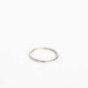 Damen V Design Lab Fingerringe | Essentials Thin Ring Mit Weissgold Vergoldet