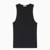 Damen DONNI. Oberteile | Geripptes Tank Top - Schwarz