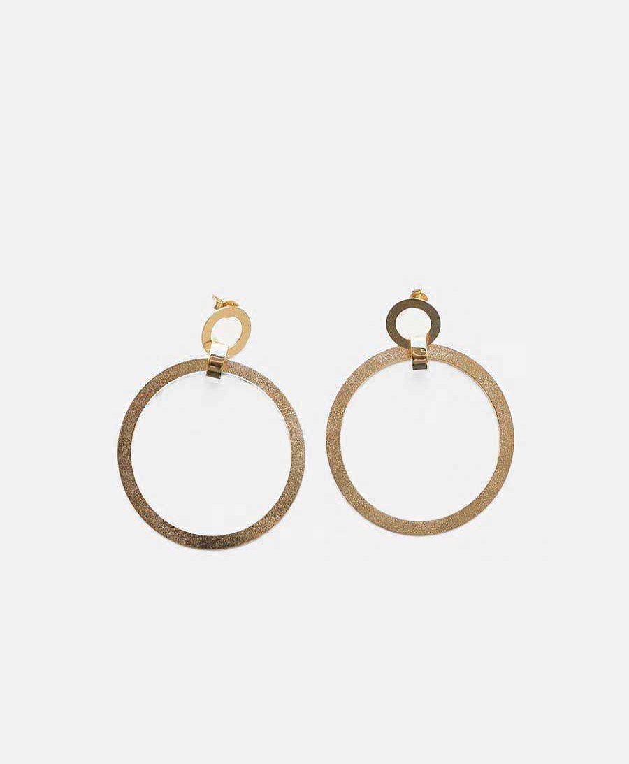 Damen V Design Lab Ohrringe | Double Hoop Ohrringe Vergoldet