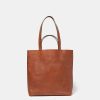 Damen PARK Taschen | Kleine Schultertasche / Tragetasche Tote Bag Aus Braunem Leder