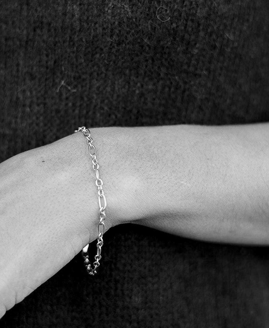 Damen Clomes Bracelet & Armringe | Bracelet / Armband Anker-Figaro - Sterling Silber