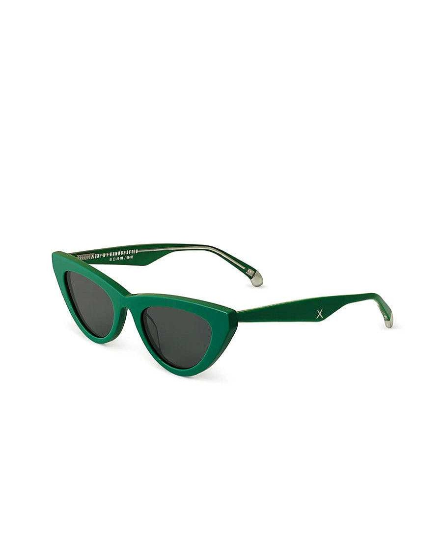 Damen Oscar x Frank Sonnenbrillen | Sonnenbrille Fujin - Emerald Gr N