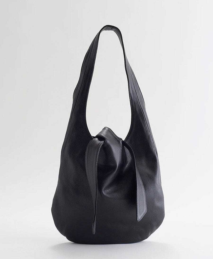 Damen Are Studio Taschen | Ledertasche Margot - Leder, Schwarz