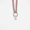 Lifestyle YOOMEE Schl Sselanh Nger | Schl Sselband Zahra Silber - Juicy Peach