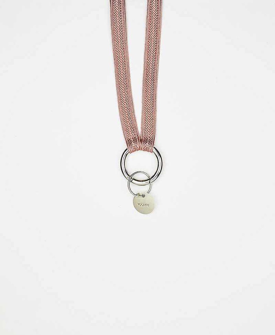 Lifestyle YOOMEE Schl Sselanh Nger | Schl Sselband Zahra Silber - Juicy Peach