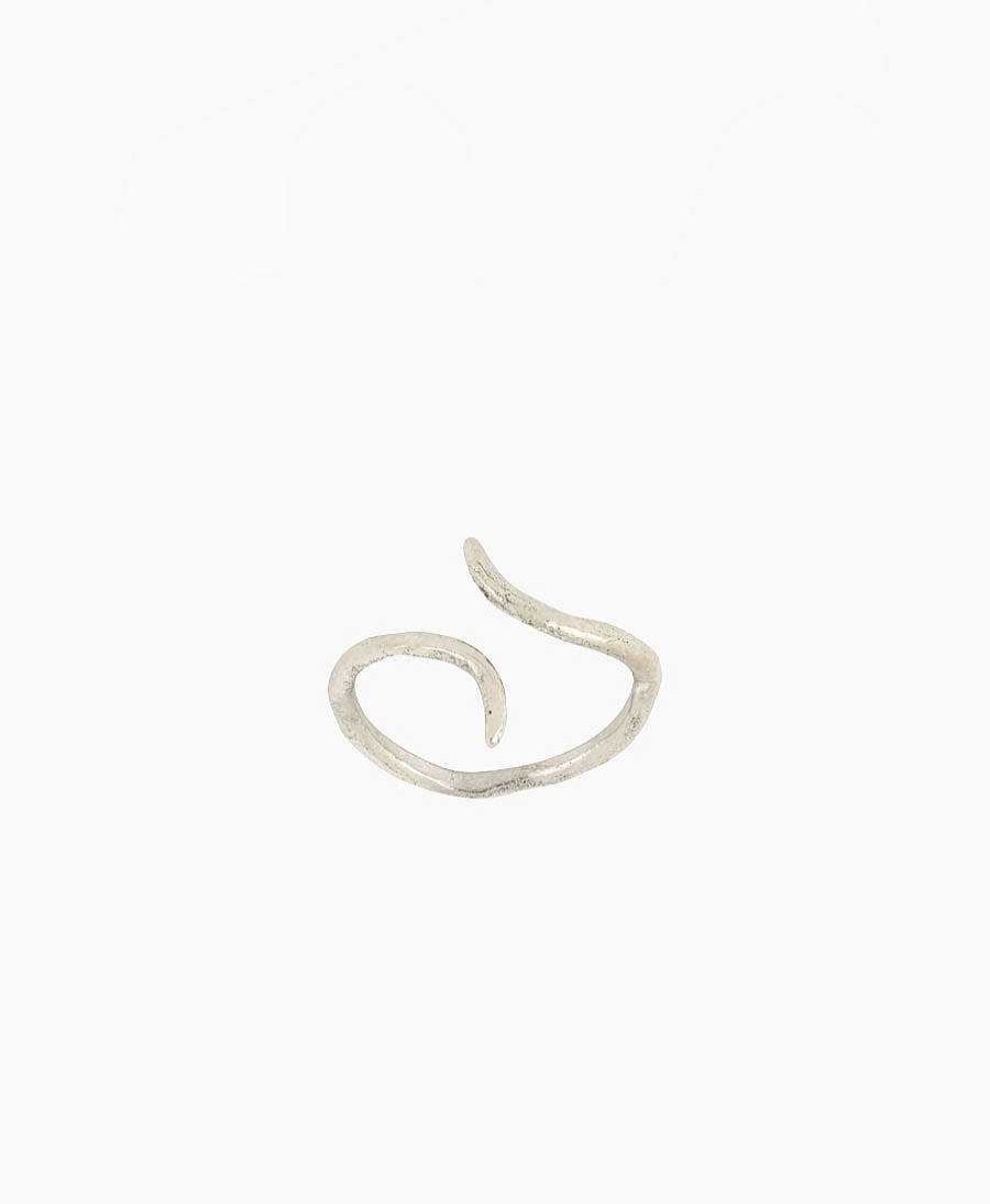 Damen Wild Fawn Fingerringe | Fingerring Silber "Split Eclipse Open Ring"