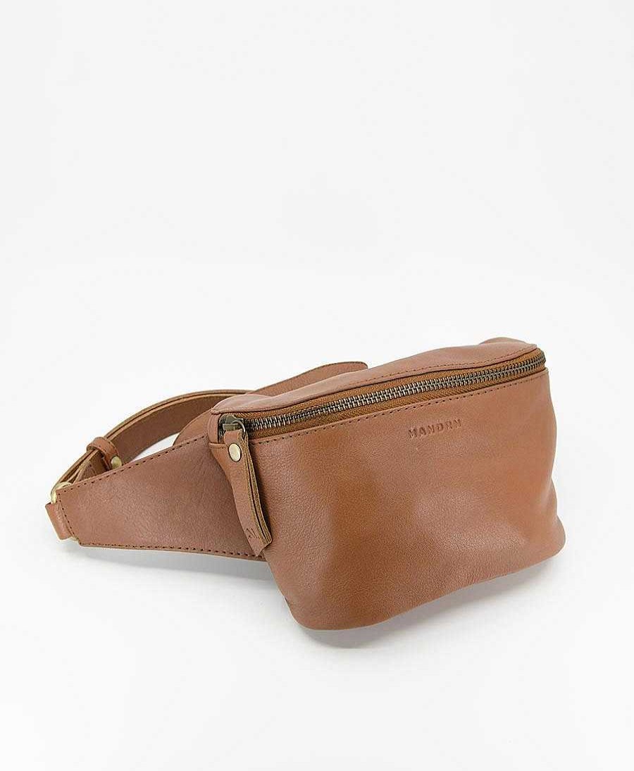 Damen MANDRN Taschen | Bauchtasche Aus Leder - The Remy Tan