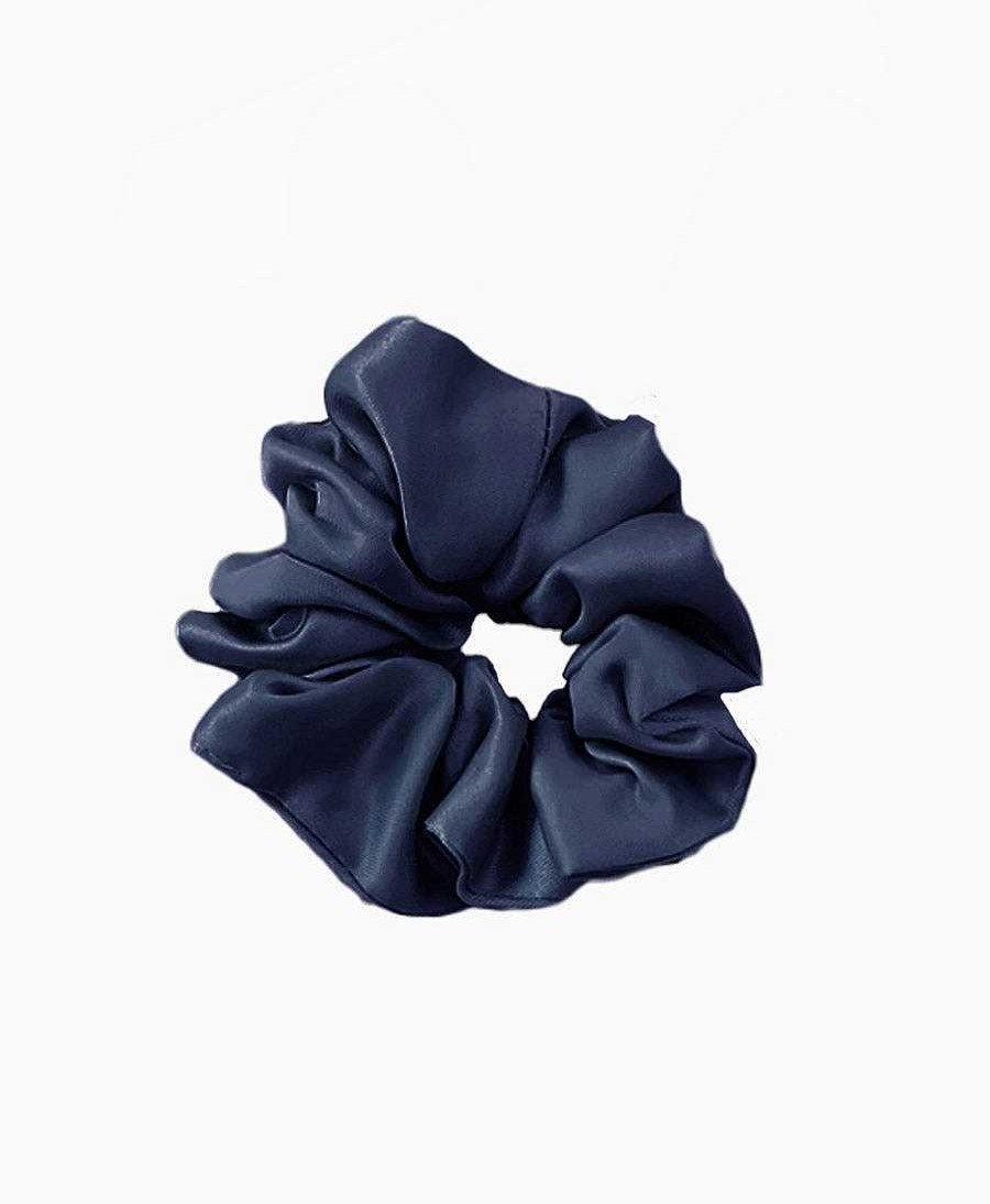 Damen Whimsy + Row Haaraccessoires | Silky Scrunchie - Dunkelblau