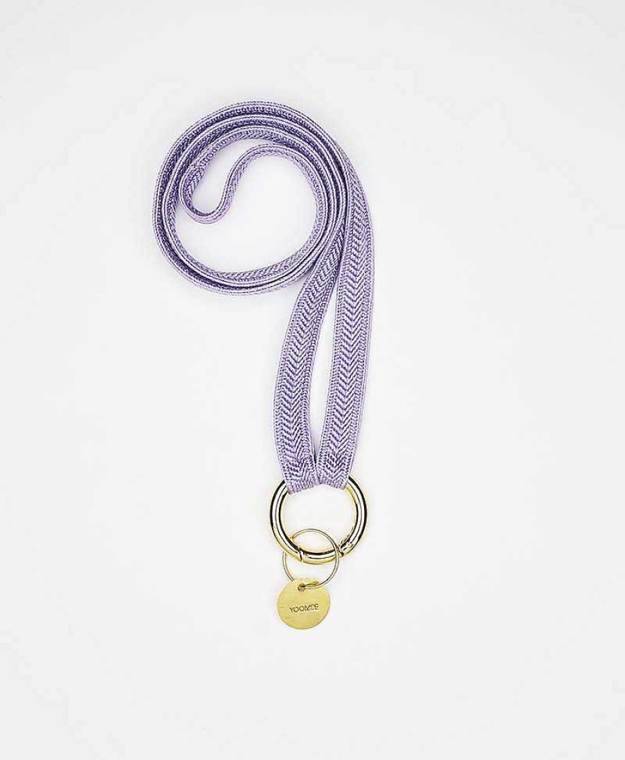 Lifestyle YOOMEE Organisation | Schl Sselband Vergoldeter Karabiner - Lilac Blossom