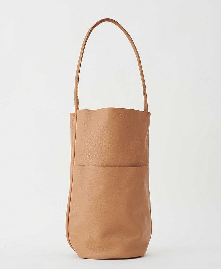 Damen Are Studio Taschen | Schultertasche Buoy - Leder, Hellbraun