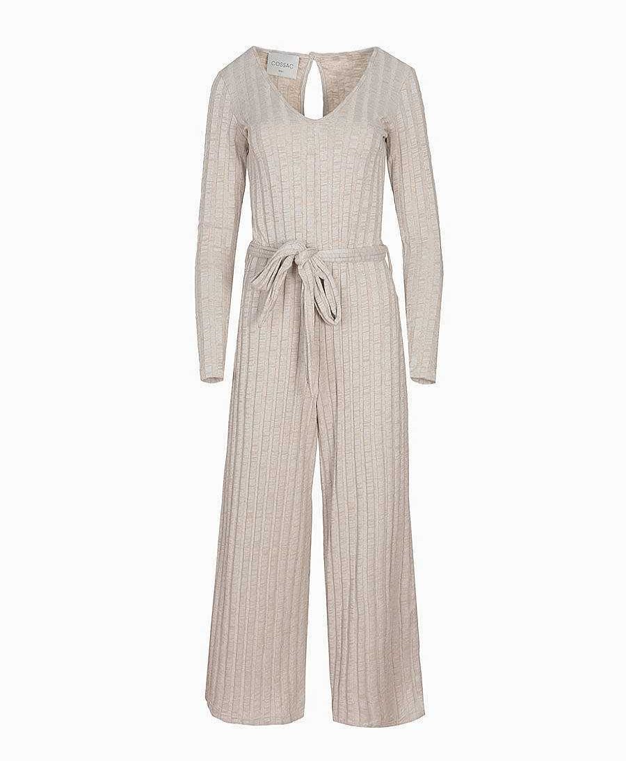 Damen COSSAC Kleider & Jumpsuits | Strick-Jumpsuit (Knit) - Nickel Melange