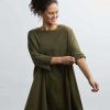 Damen JAMIE + THE JONES Kleider & Jumpsuits | T Dress In Oliv