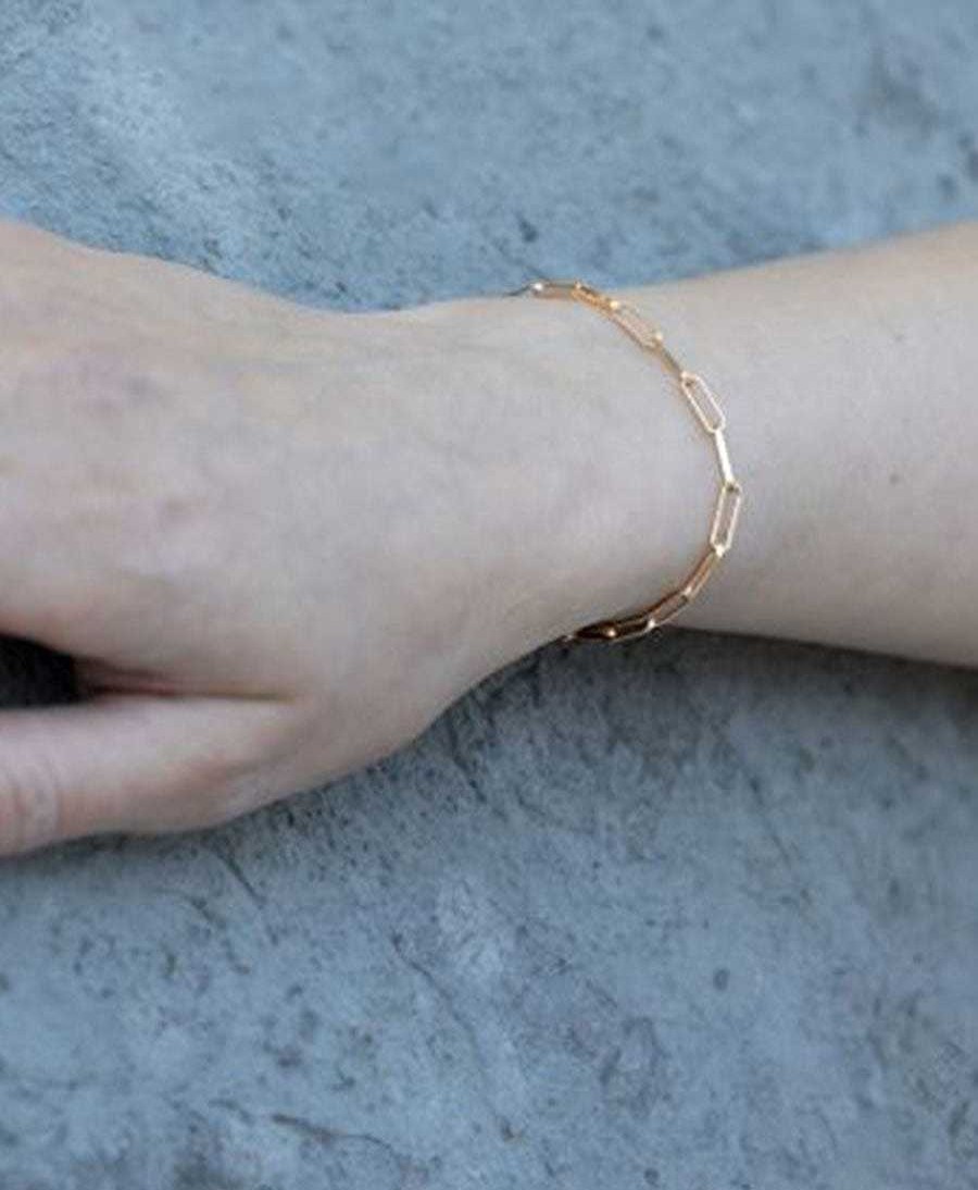 Damen V Design Lab Bracelet & Armringe | Essentials Chain Bracelet Mit Gelbgold Vergoldet