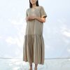 Damen Micaela Greg Kleider & Jumpsuits | Kleid - Tee Dress Faded Olive