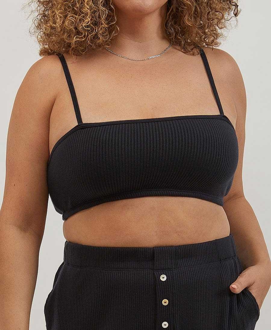 Damen DONNI. Oberteile | Bustier - Butter Bandeau - Schwarz