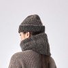 Damen 7115 by Szeki M Tzen, H Te & Schals | M Tze "Alpaca Striped Beanie" - Dark Stripes