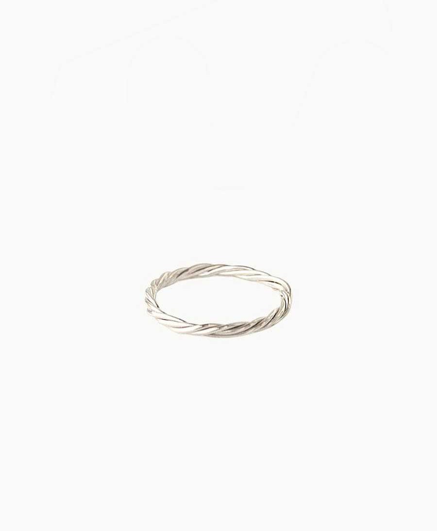 Damen Wild Fawn Fingerringe | Fingerring Silber "Entwined Stacking Ring"