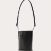 Damen Balagan Taschen | Bucket Bag Aus Leder "Dli" - Schwarz