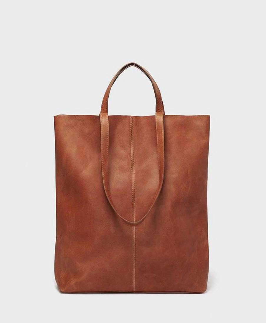 Damen PARK Taschen | Schultertasche / Tragetasche Tote Bag Aus Braunem Leder