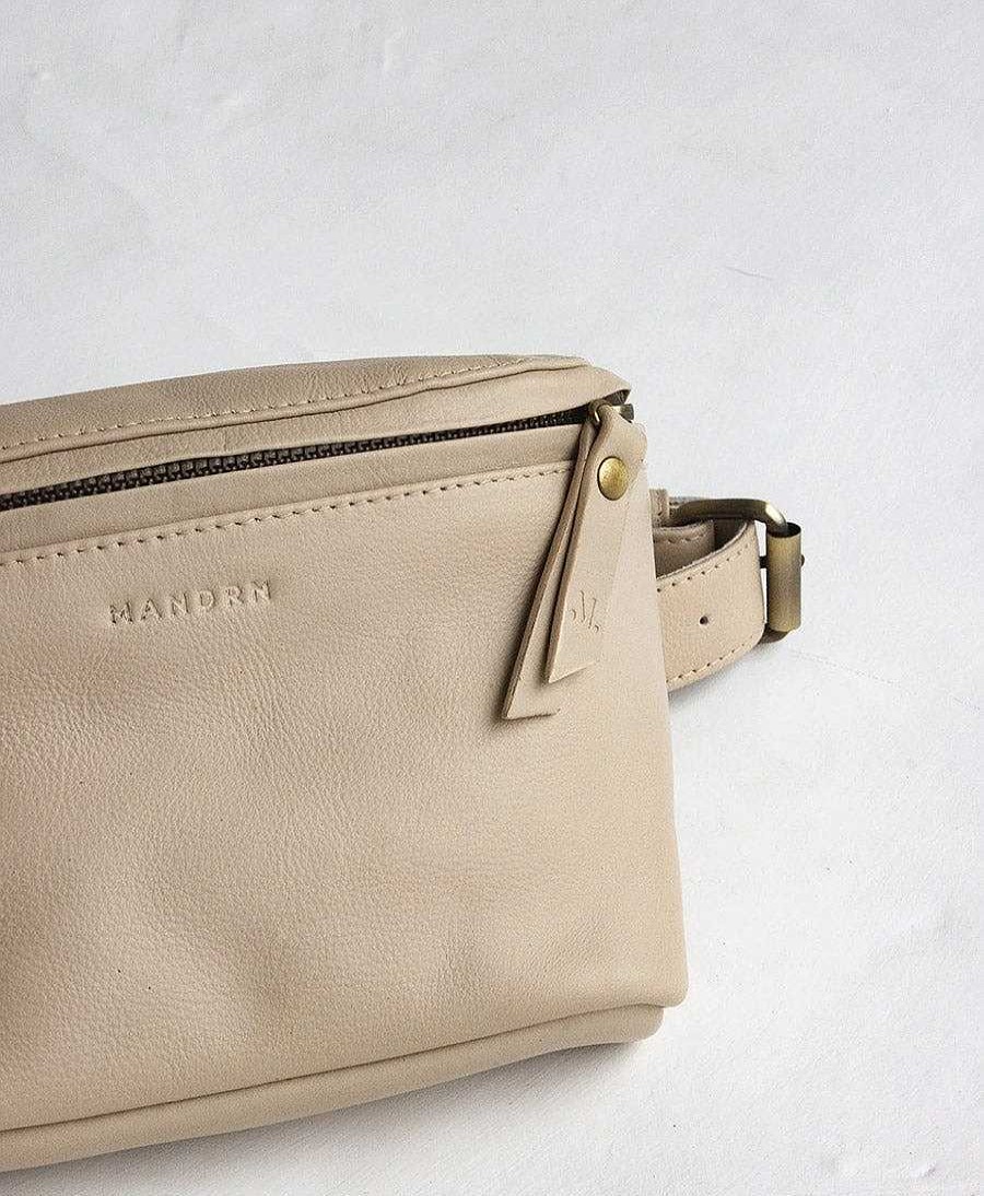 Damen MANDRN Taschen | Bauchtasche Aus Leder - The Remy Bone